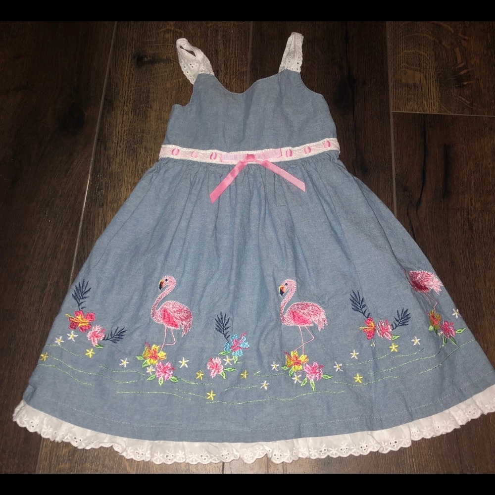 Bluberi Boulevard size 4T Flamingo Dress